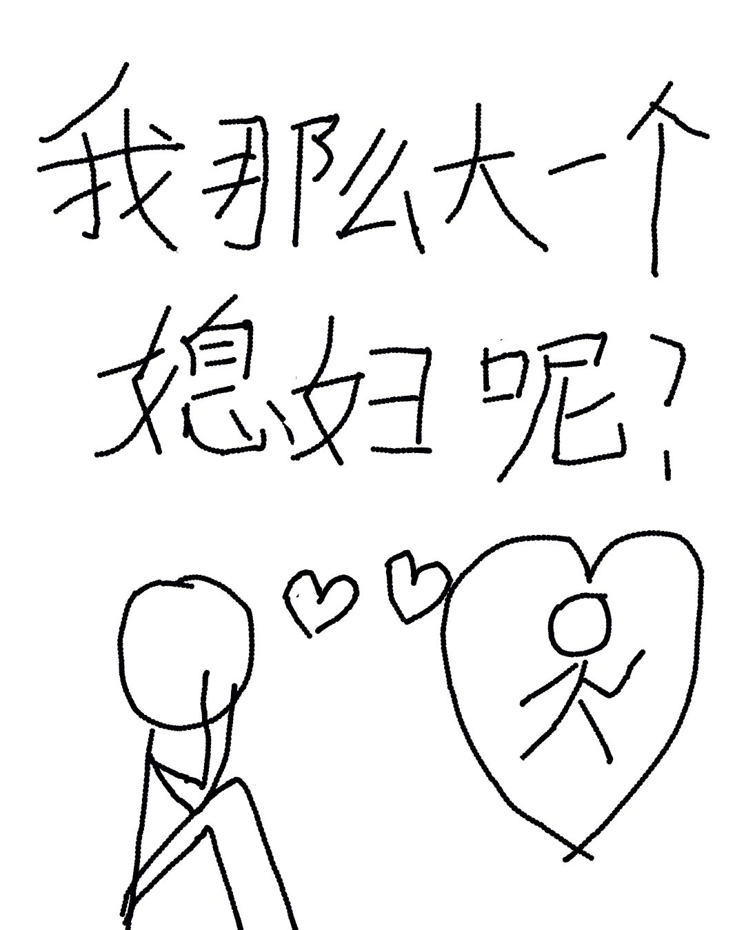 我那么大一个媳妇呢讲的什么